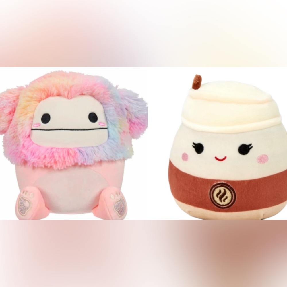 Custom Diane x Renne the Bigfoot To-Go Coffee Squishmallow 5” NWT - Picture 2 of 3